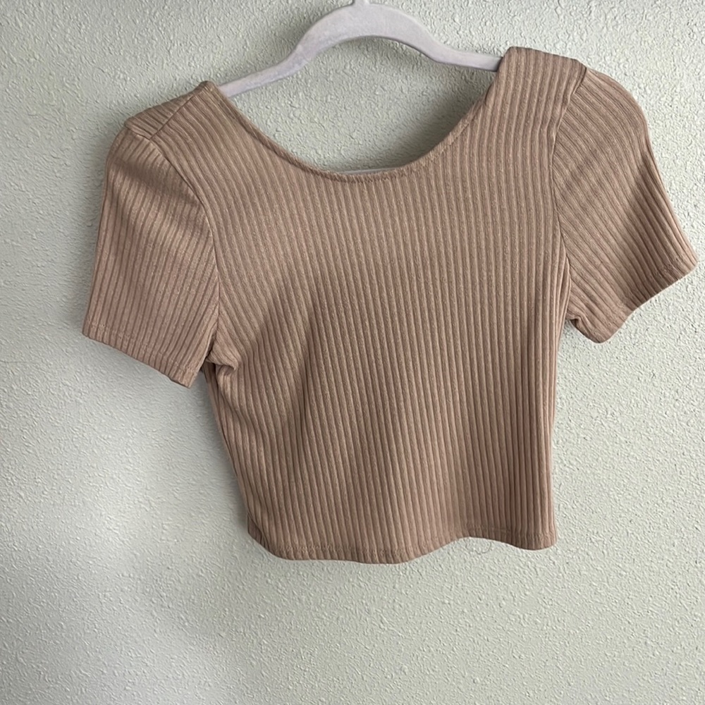 Knit crop top
